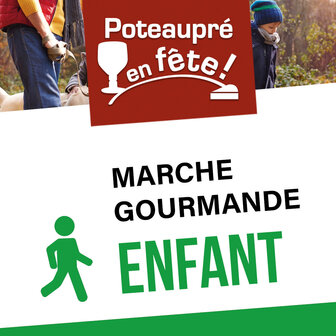 Marche gourmande - Inscription enfant (-12 ans) - Poteaupr&eacute; en f&ecirc;te